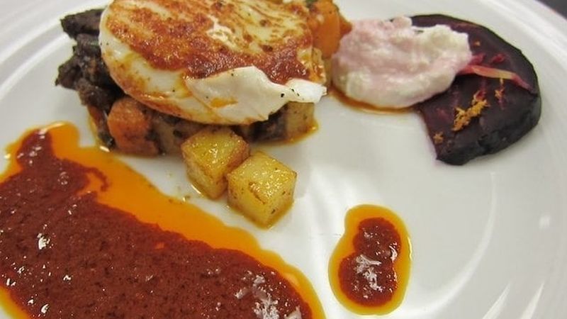 One of the dishes presented in Chef Samuelsson's class: Ethiopian hash.
