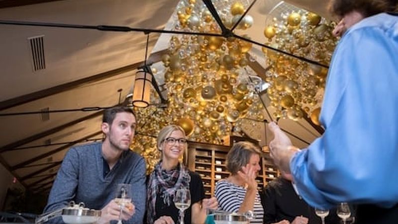 Antler Hill Winery also gets decked out for the holidays. Photo credit: Biltmore Company